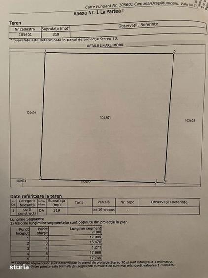 Teren de 342 mp, în Valu lui Traian