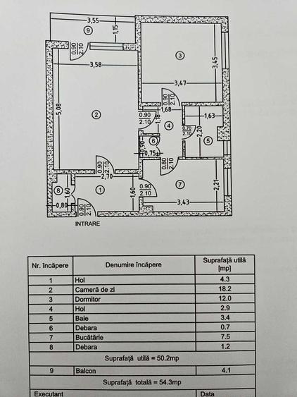 Apartament cu 2 camere decomandat în Craiovei