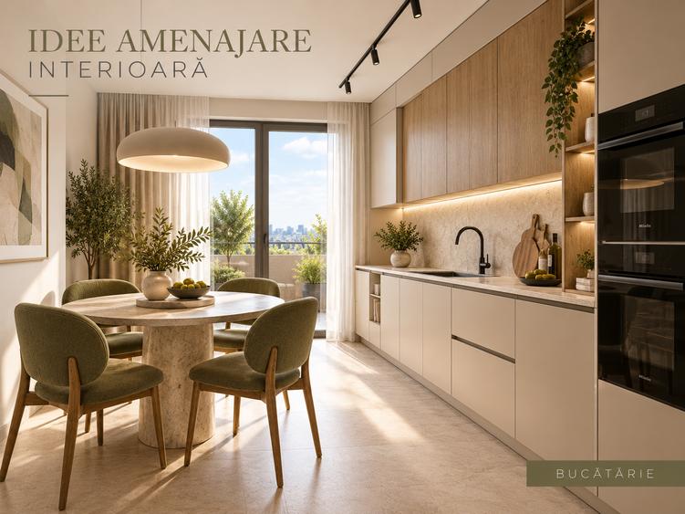 Apartament cu 3 camere decomandat în Popești-Leordeni
