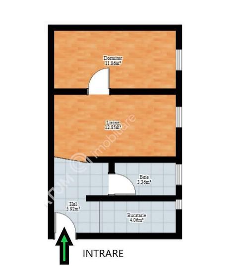 Apartament cu 2 camere in zona Vasile Aaron din Sibiu - 4