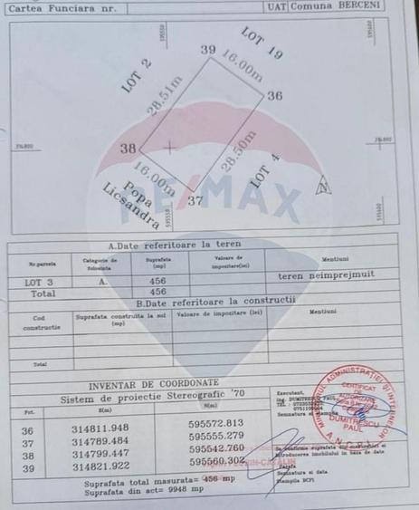 Teren Construcții intravilan de 912 mp, în Berceni