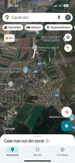 Teren de 6800 mp, în Dascălu
