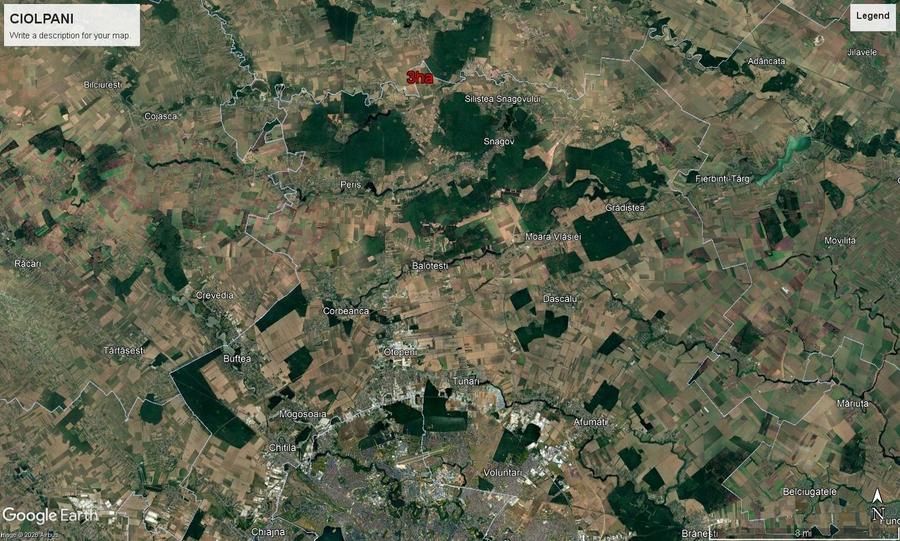 Teren agricol extravilan de 30700 mp, în Ciolpani