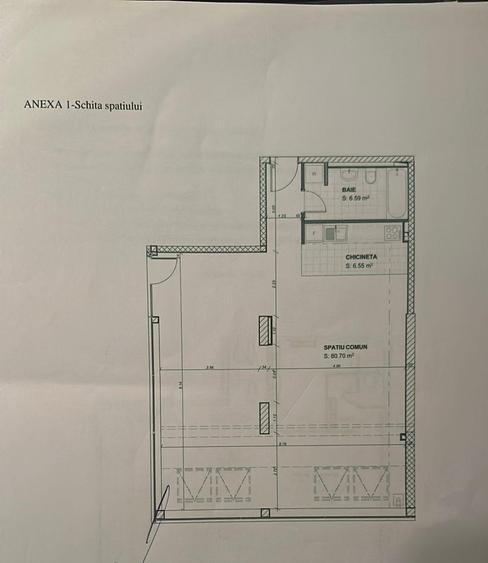 Spațiu comercial, de 90 mp, în 1 Mai