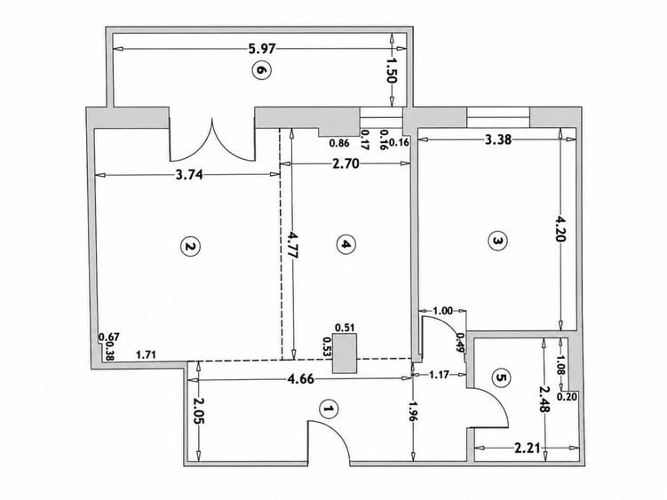 Apartament cu 2 camere decomandat în Parc Zăvoi