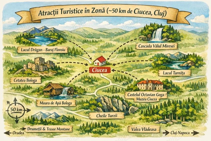 Teren de 7024 mp, în Ciucea