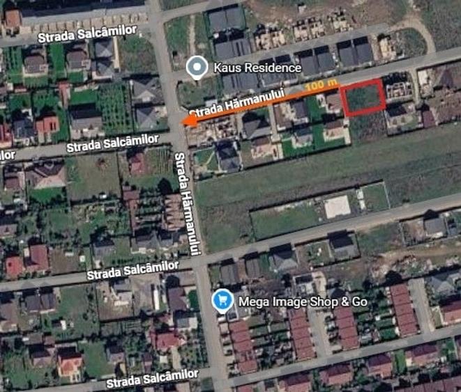 Teren Construcții intravilan de 500 mp, în Tărlungeni