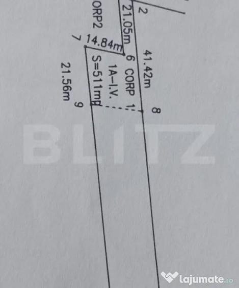 Teren intravilan, 811 mp, zona Jieni - 1