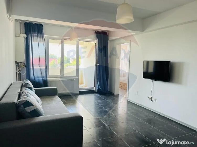 Apartament cu 2 camere semidecomandat, mobilat în Vârteju