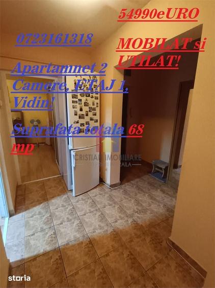 Etaj 1! Spatios 68 mp! Ap 2 camere, zona Vidin - 1