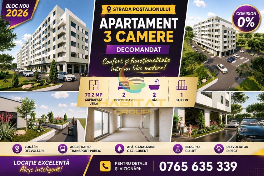 Apartament cu 3 camere decomandat în Berceni — fotografia 1