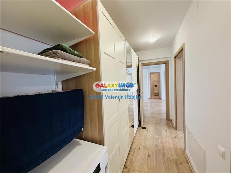 Apartament cu 3 camere semidecomandat, mobilat în Băneasa