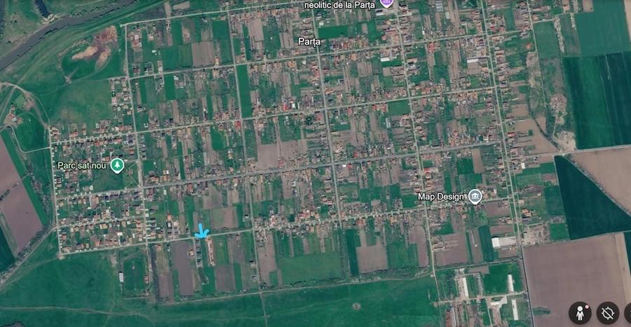 Teren de 1000 mp, în Parța