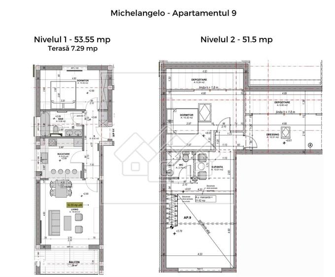 Apartament cu 4 camere în Cristian