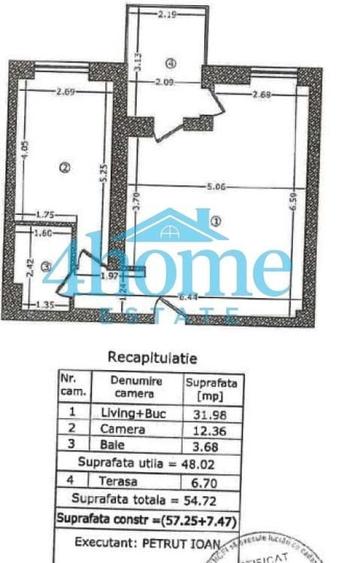 Apartament cu 2 camere în Aviatorilor