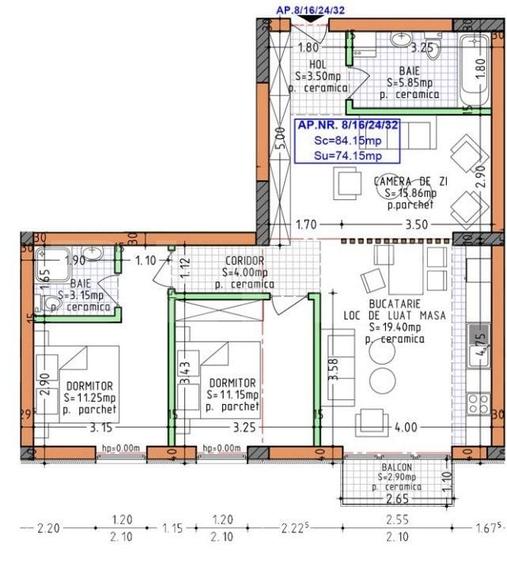 Apartament 3 camere | Bloc nou | Calea Moldovei - 8