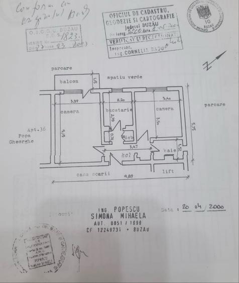 Apartament cu 2 camere decomandat în Unirii Sud