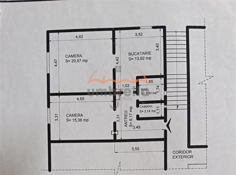 Apartament cu 2 camere decomandat în Semicentral