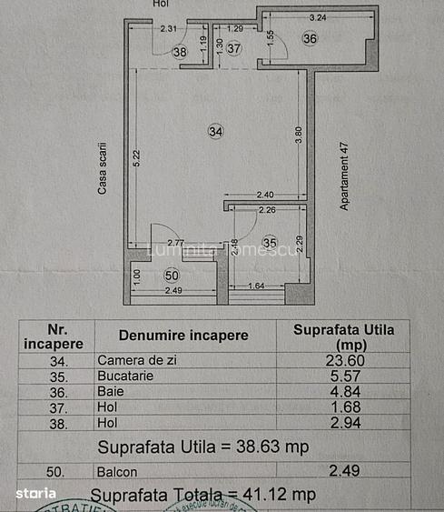 Garsoniera de vanzare Amfiteatru Residence