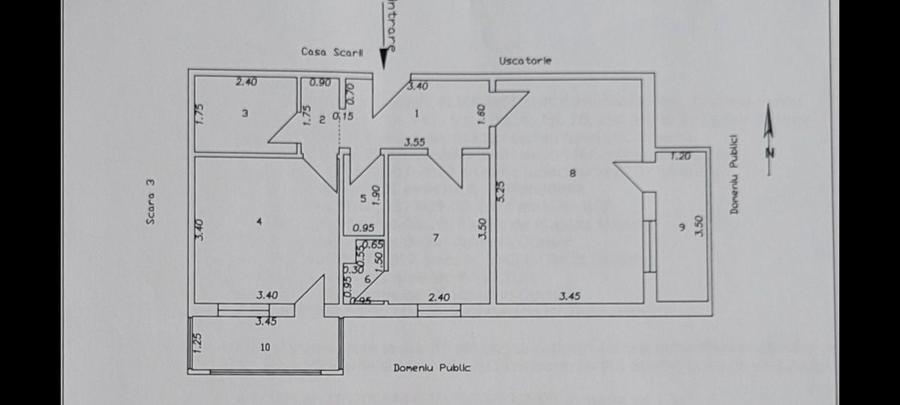 Apartament cu 2 camere decomandat în Gura Văii