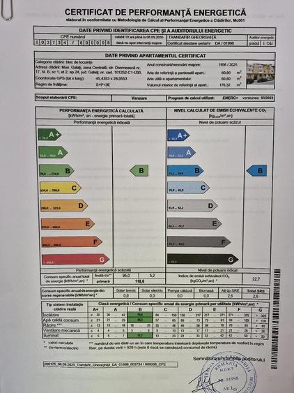 Apartament cu 2 camere decomandat în Central