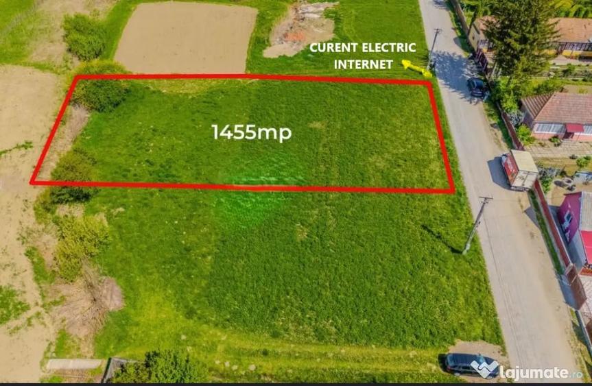 Teren de 1455 mp, în Lunca Mărcușului