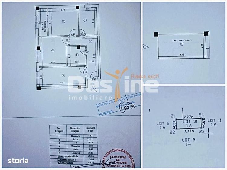 Apartament cu 3 camere decomandat, mobilat în Lunca Cetățuii