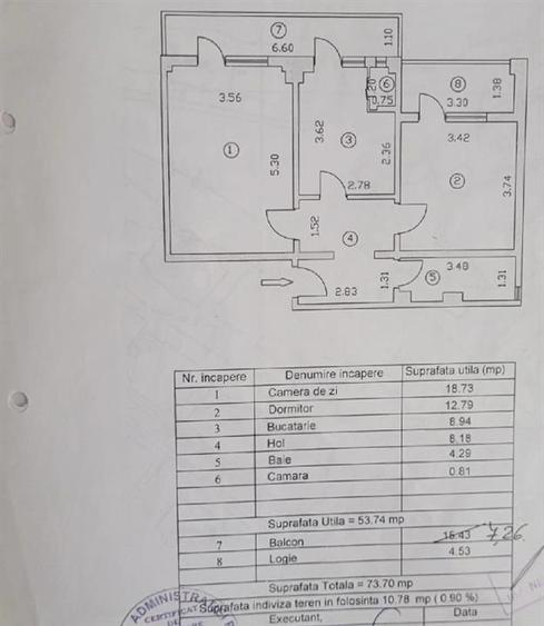 Apartament cu 2 camere decomandat, mobilat în Apollo