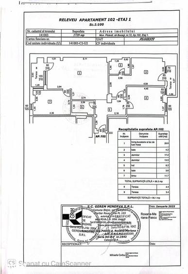 Apartament cu 2 camere în Republicii