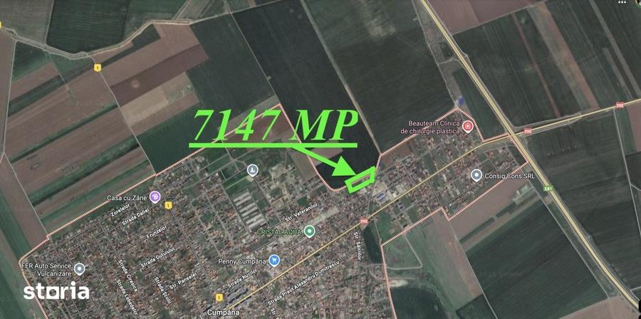 Teren de 7147 mp, în Cumpăna