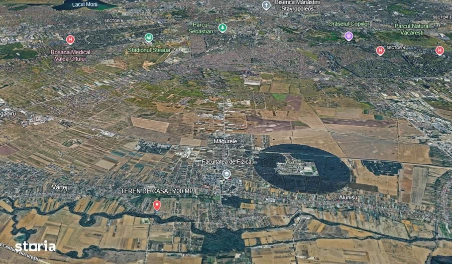 Teren intravilan 700 mp la asfalt in Orasul Magurele - 15