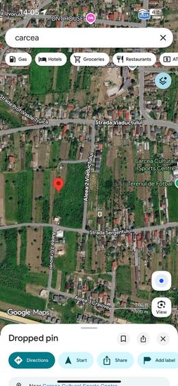 Teren de 1000 mp, în Cârcea