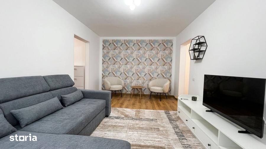 Apartament cu 2 camere semidecomandat, mobilat în Bucureștii Noi