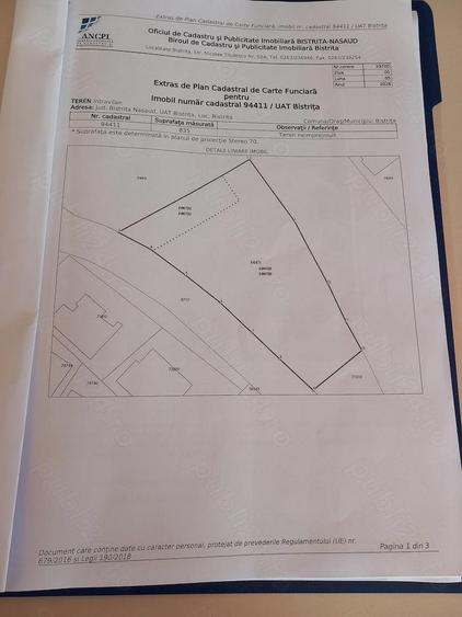 Teren de 710 mp, în Exterior Vest