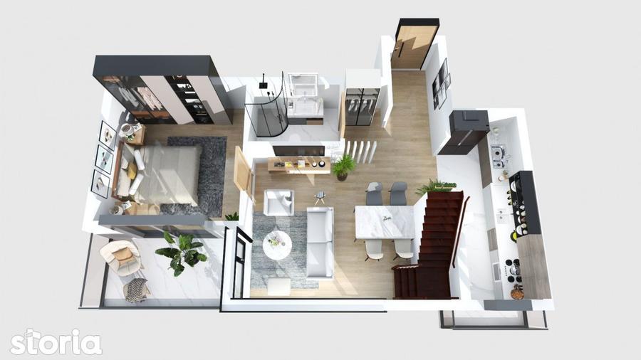 Apartament cu 4 camere în Ștefan cel Mare