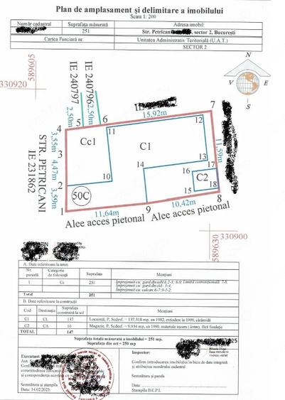 Casă cu Teren 251 Mp în Petricani