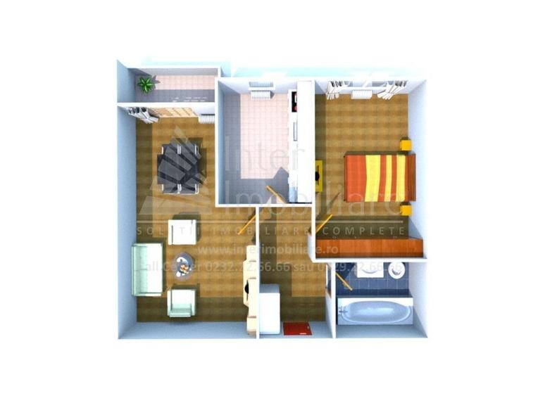 Apartament cu 2 camere decomandat în Valea Adâncă