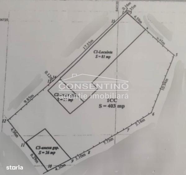 Casă cu 4 camere cu Teren 403 Mp în Patriei