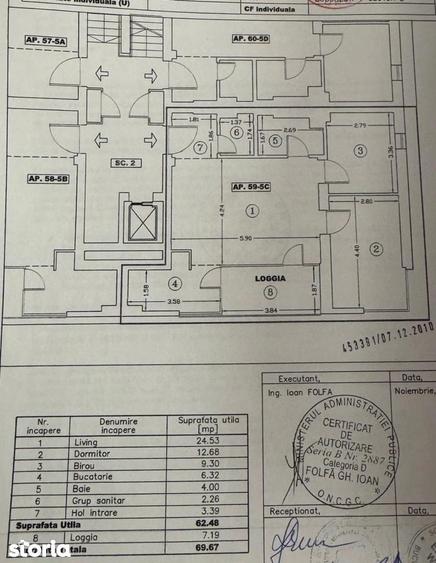 Apartament cu 3 camere, mobilat în Calea Călărașilor