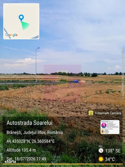 Branesti - teren 13k mp langa autostrada A2 - 6