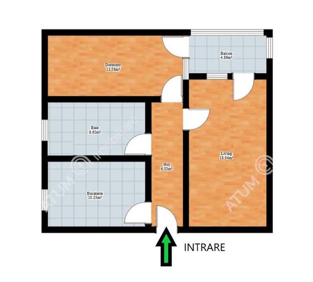 Apartament cu 2 camere decomandate si balcon zona Deventer Sibiu - 7