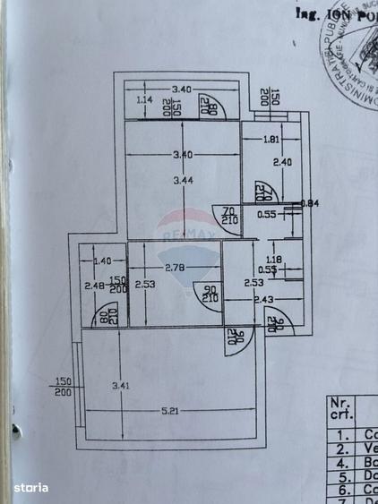 Apartament cu 2 camere, mobilat în Băneasa