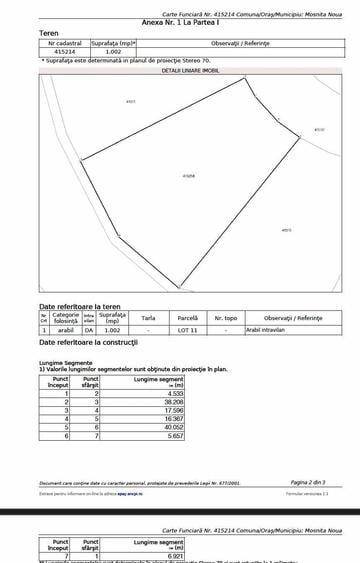 PARCELA 1002mp, intravilan, 60.000euro, Mosnita-Noua/Armonia, TOATE utilitatile, acte la zi, persoana fizica, pozitionare perfecta, zona in dezvoltare - 9