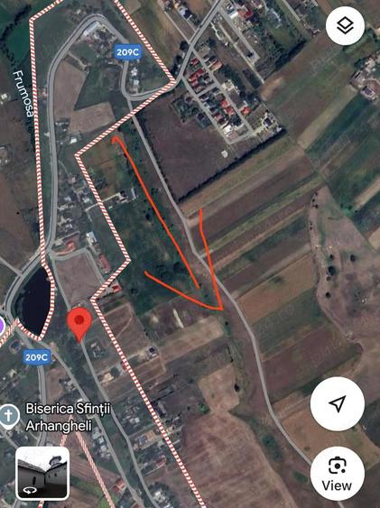 Teren de 3600 mp, în Frumoasa