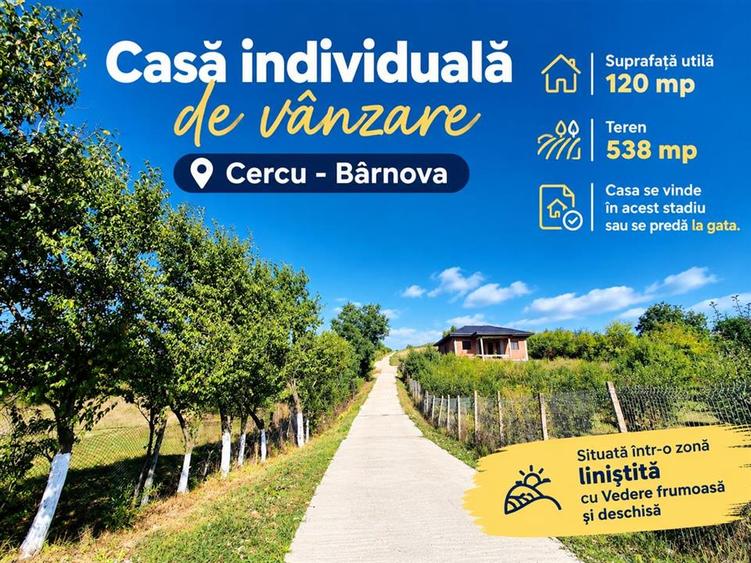 Casă cu 5 camere cu Teren 538 Mp în Bârnova