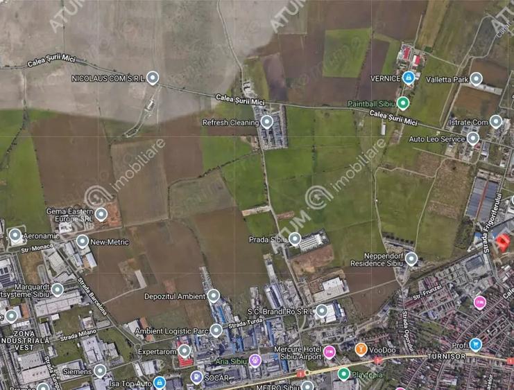 Teren intravilan pretabil blocuri 12345 mp in Sibiu Calea Surii Mici - 1