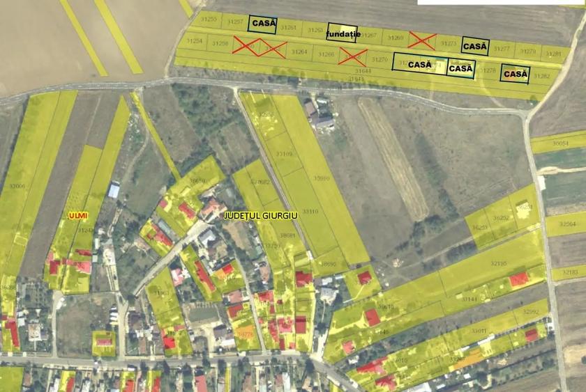Teren Construcții intravilan de 480 mp, în Ghionea