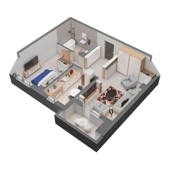 Apartament cu 2 camere decomandat în Păcurari