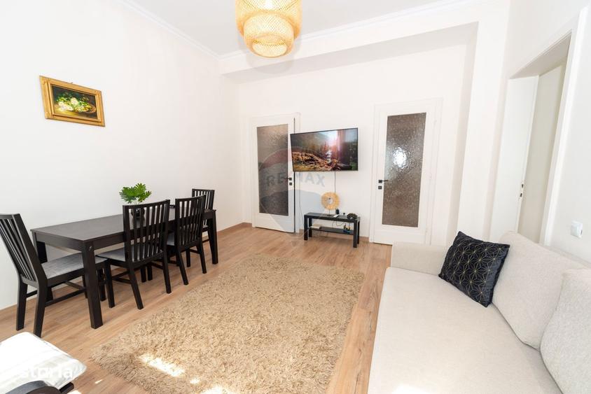 Apartament cu 2 camere, mobilat în Batistei