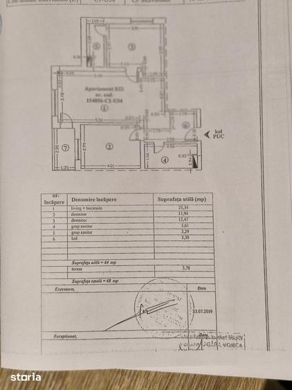 Apartament cu 3 camere în Tractorul